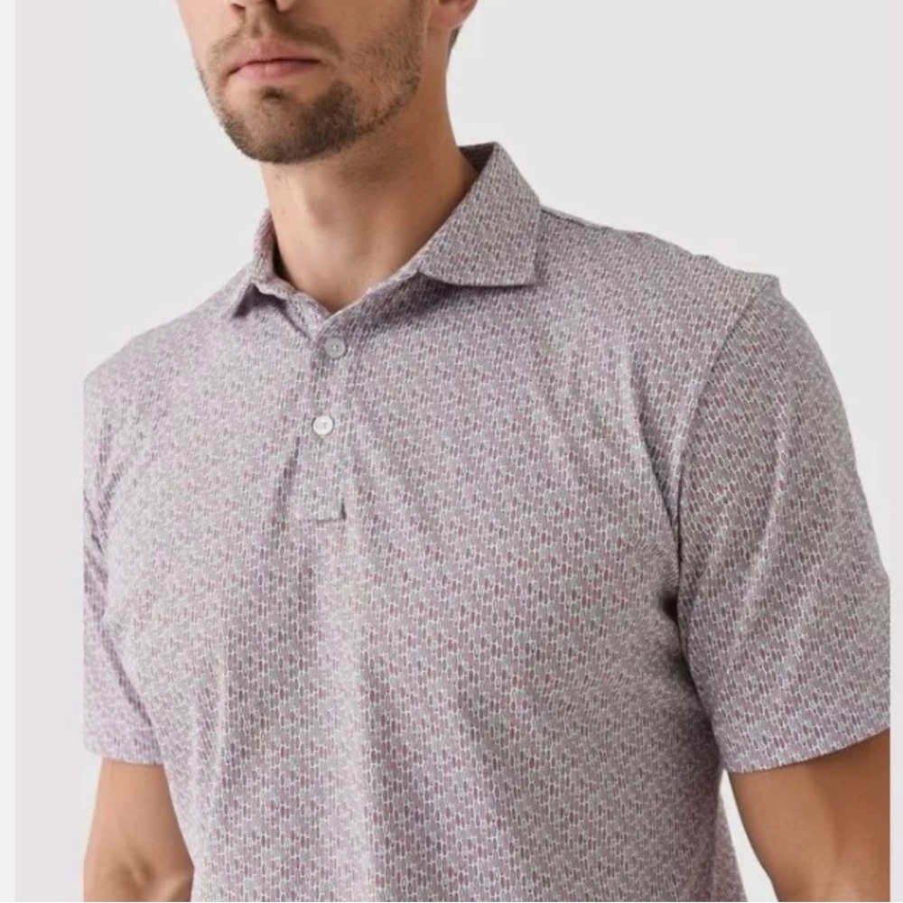 Peter Millar Men's Pilot Mill Surf's Up Printed Golf Polo, Size Large